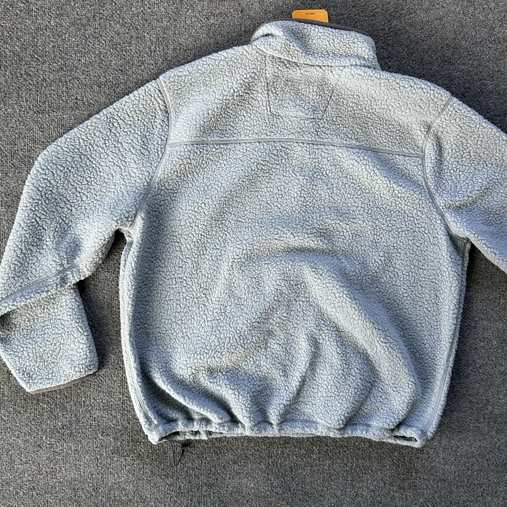 Carhartt Sweater Mens XL Blue Grey Fleece Pullover Relaxed Fit Front Pocket‎ - Picture 10 of 10